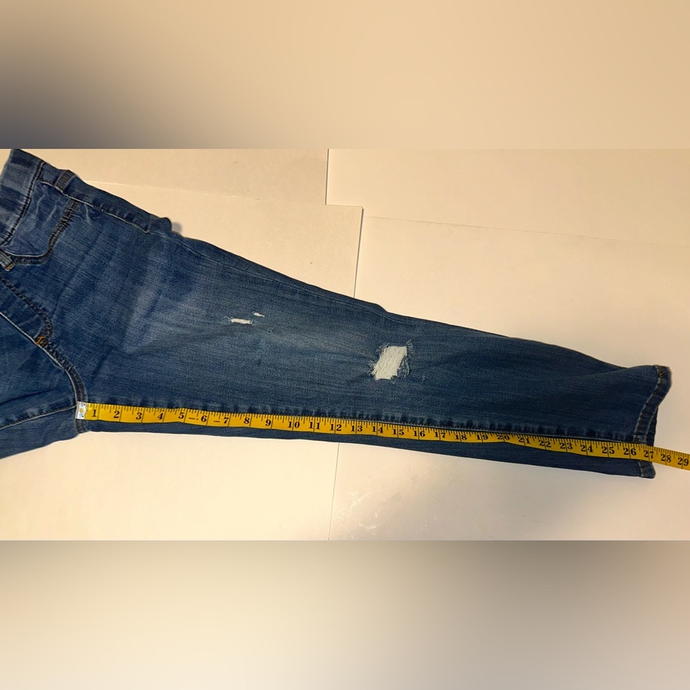 Judy Blue Women’s Worland High Rise Pull On Boyfriend Jegging Sz 5/27 Distressed - Picture 10 of 10